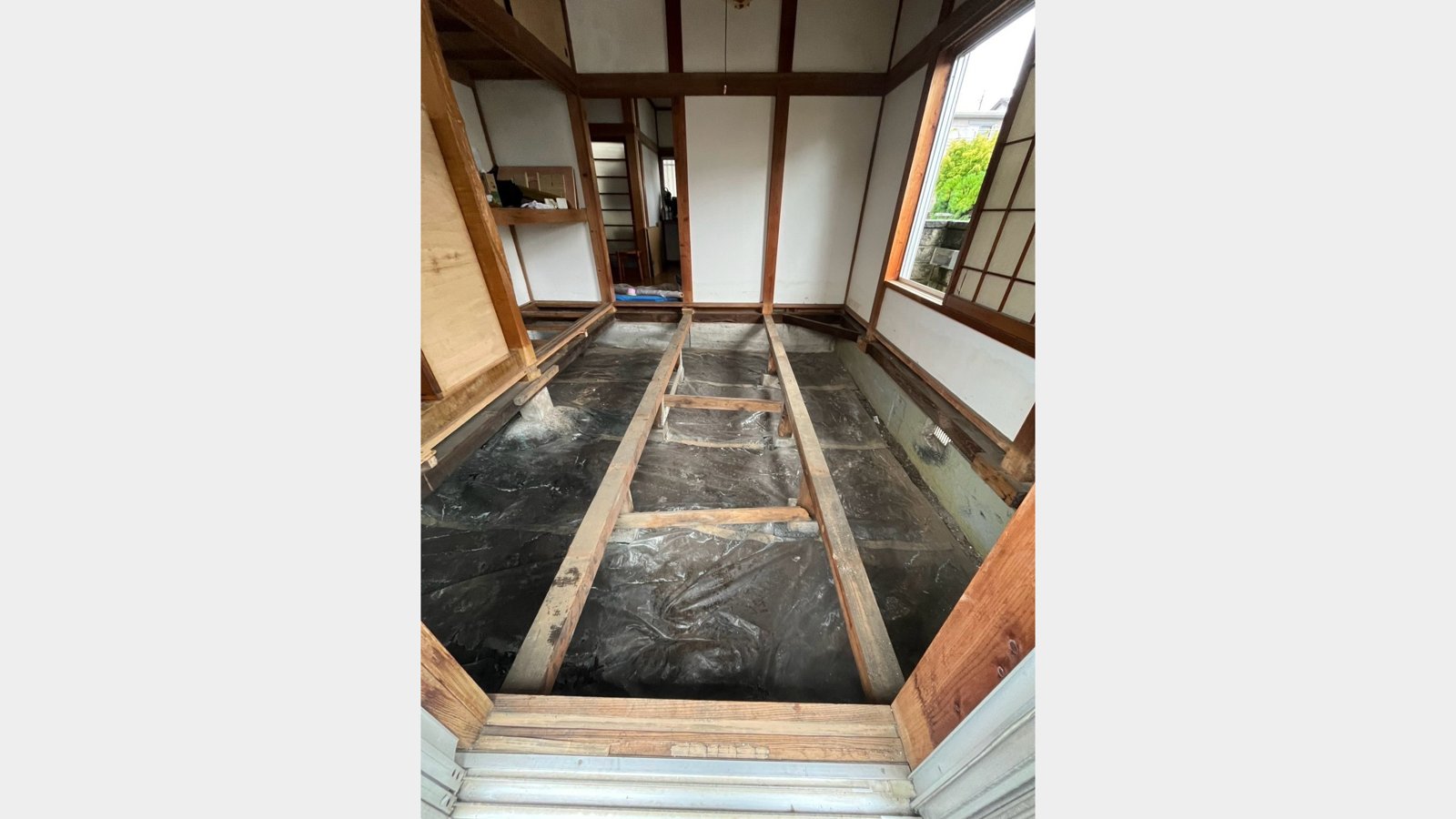 浸水した和室2部屋の床張り替え工事
